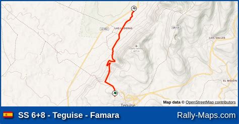 SS 6+8 - Teguise - Famara stage map | Rallye de Tierra de Lanzarote ...