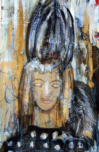 mujer con monho II Painting by Soledad Fernandez | Pixels