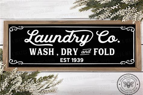 Laundry Room Sign Farmhouse Fixer Upper Style Cutting File
