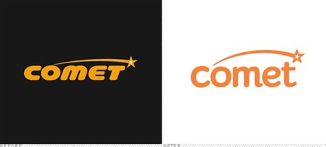 Comet Logo, Before and After | ? logo, Logo design, Company logo