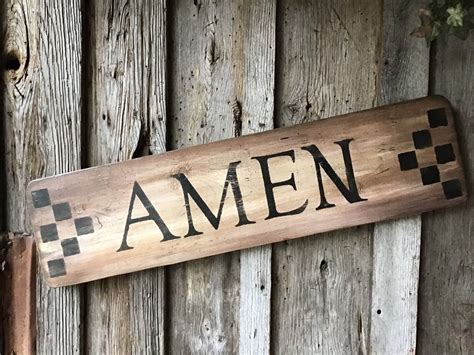 Amen Sign | Etsy | Farmhouse decor, Painting crafts, Signs