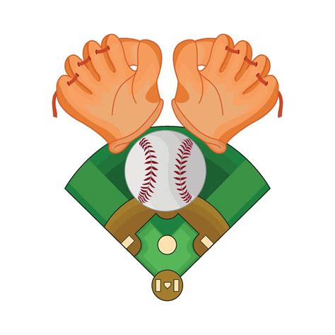 illustration of baseball field 41143868 Vector Art at Vecteezy