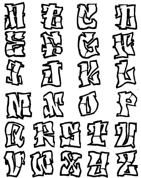 Graffiti Creator Styles: alphabet graffiti fonts