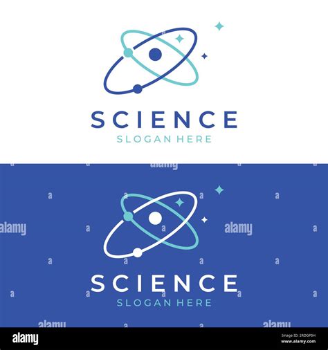 Modern science particle or molecule element logo. Logo for science,atom,biology,technology ...