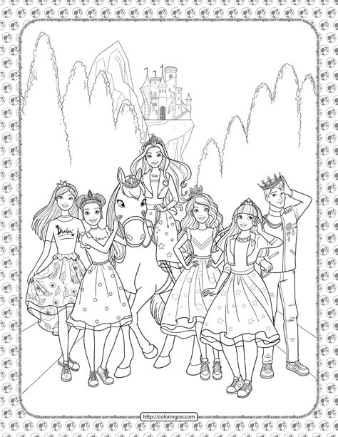 Barbie Princess Adventure Coloring Page