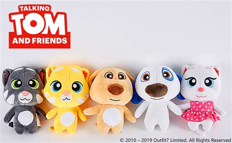 28cm Talking Tom And Friends Plush Talking Tom Angela Hank Ginger Ben ...