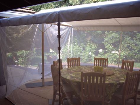 Mosquito netting curtains and no-see-um netting curtains | Mosquito net, Patio, Patio umbrella