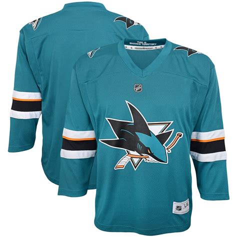 Youth San Jose Sharks Teal Home - Replica Jersey