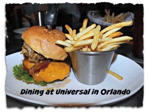 Dining at Universal Studios in Orlando, Florida, with family