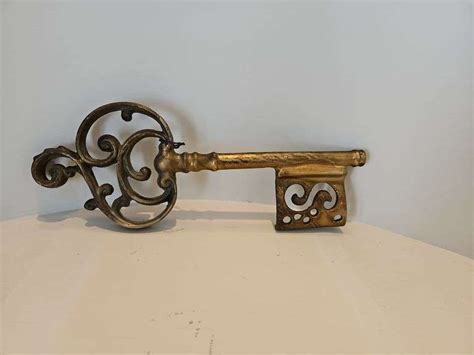 12 1/2" Solid Brass Key - Assiter Auctioneers