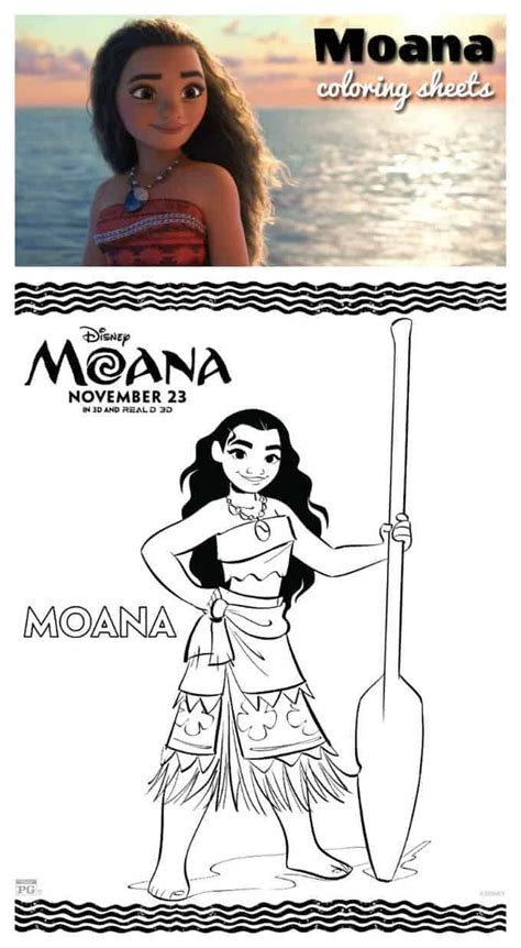 Disney's Moana Coloring Sheets (free printable download) | Moana ...