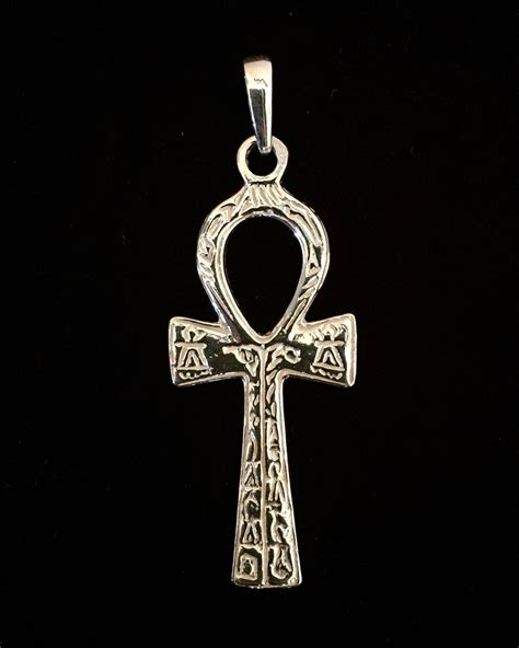 Ankh with Hieroglyphs - Alicja Centre of Well-Being