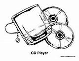 Stereo CD Player Jukebox Phonograph Record Turntable  sketch template