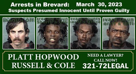 Arrests In Brevard County: March 30, 2023 – Suspects Presumed Innocent Until Proven Guilty ...