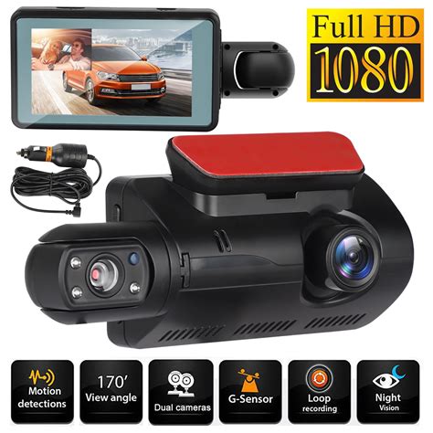 Video Car & Vehicle Electronics Dash Cam Front and Rear Camera FHD ...