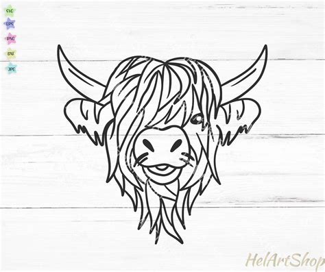 Highland Cow SVG Cut File