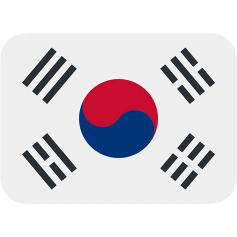 Dibujo De Bandera De Corea Del Sur Emoji Para Colorea - vrogue.co