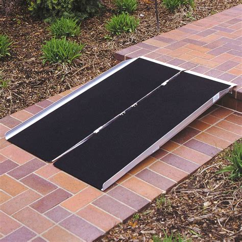 PVI Aluminum Single Fold Threshold Ramp - 800 lbs. Capacity | Discount Ramps