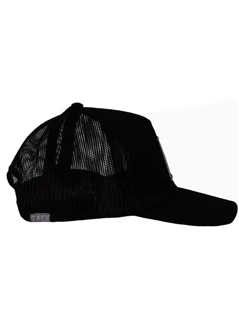 Black Mesh Trucker Hat