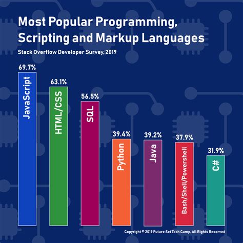 Infographic - Most Popular Programming Languages of 2019 — Future Set Tech Camp