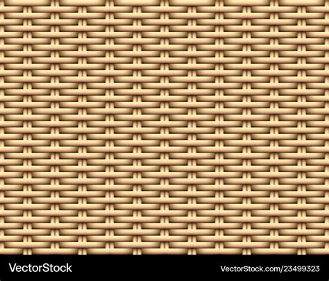 Seamless 3d brown rattan pattern art Royalty Free Vector