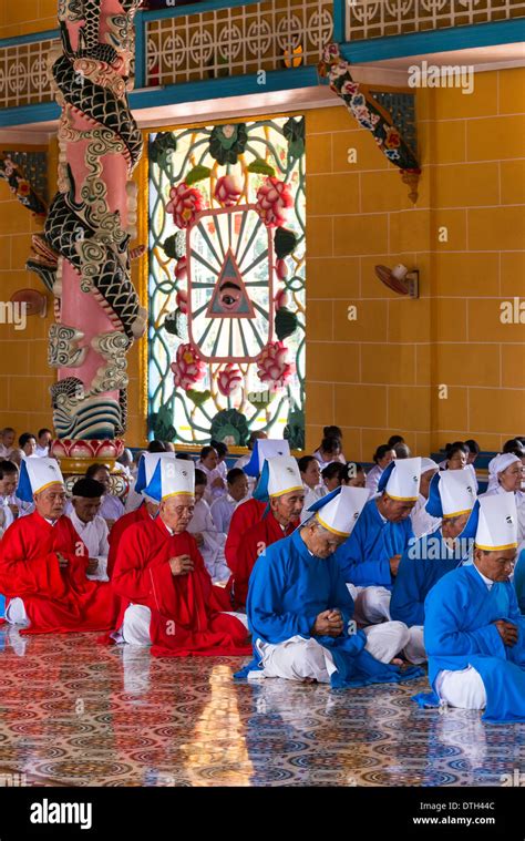 Cao Dai temple, Tay Ninh, Vietnam Stock Photo - Alamy