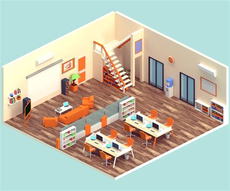 Isometric Office | Behance