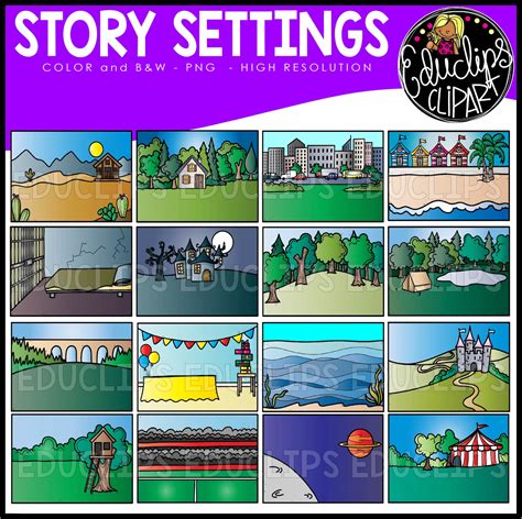 setting of a story clipart - Clip Art Library