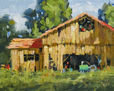 Oil Painting Of Barns at PaintingValley.com | Explore collection of Oil ...