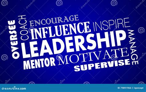 Leadership Inspire Coach Motivate Word Collage Royalty-Free Stock Image | CartoonDealer.com ...