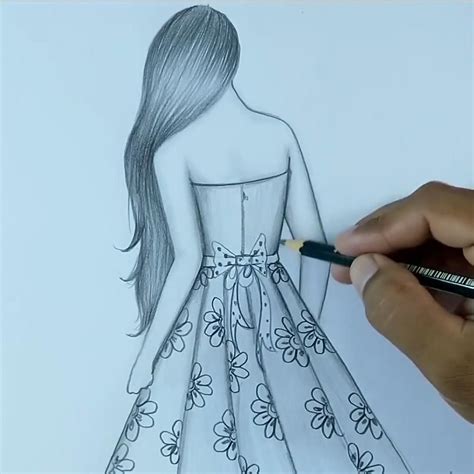 Incredible Drawing Ideas Girl Back 2023 - cute art