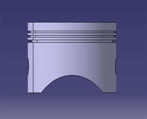 IC Engine Basic Piston Design 3D | CGTrader