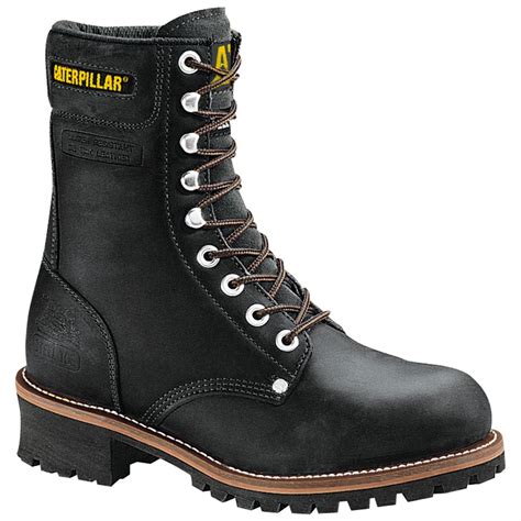 Men's CAT 9" Steel Toe Loggers - 98936, Work Boots at Sportsman's Guide