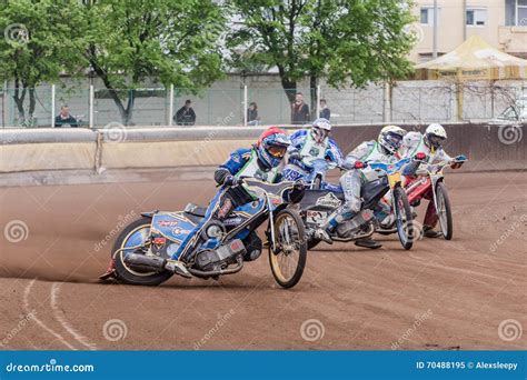 Speedway riders editorial image. Image of racer, dirt - 70488195