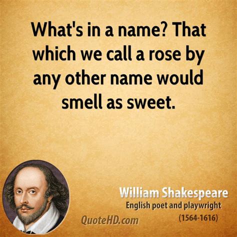 Shakespeare Quotes About Names. QuotesGram