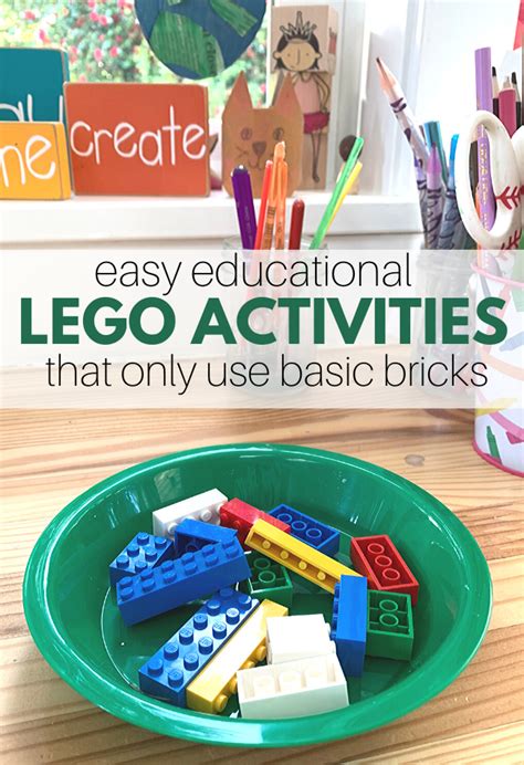 Easy Lego Activities That Use Basic Bricks - No Time For Flash Cards