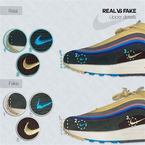 How to Spot a Fake Sean Wotherspoon Nike Air Max 97/1 - KLEKT Blog