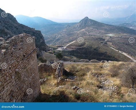 Ancient ruins of Corinth stock photo. Image of nature - 27354802