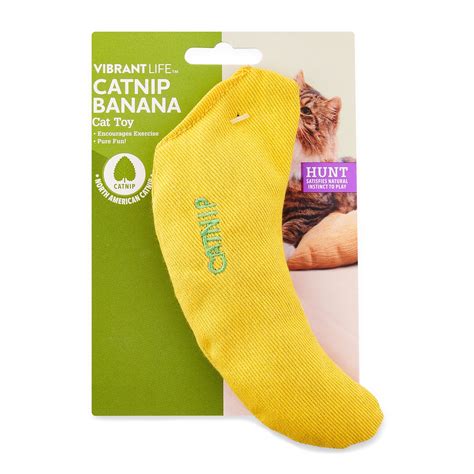 Vibrant Life Catnip Filled Banana Shaped Cat Toy for Cats and Kittens - Walmart.com