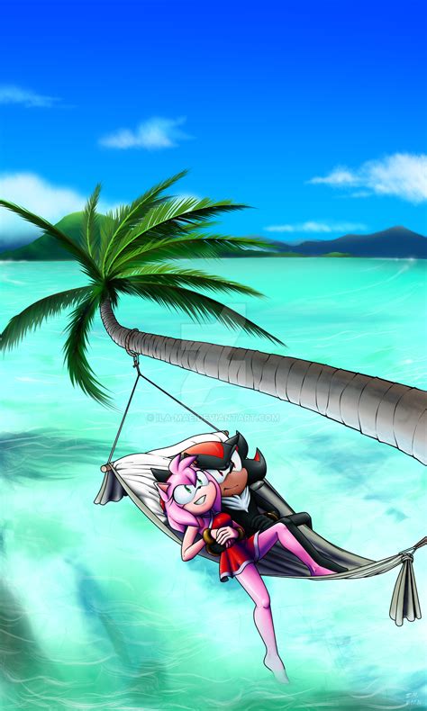 ShadAmy Relaxing by Ila-Mae on DeviantArt | Shadow and amy, Amy the ...