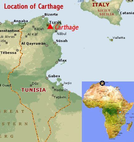 CARTHAGE - MAP | Carthage, Ancient carthage, Carthage map