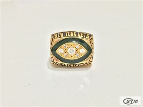 Replica 1968 New York Jets Super Bowl Football Championship Ring Best ...