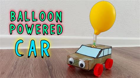 How to Make Balloon Powered Car | SCIENCE PROJECT | DIY Balloon Car - YouTube