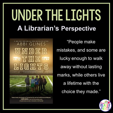 Under the Lights : A Librarian's Perspective Review - MrsReaderPants