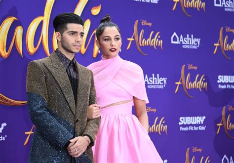 Mena Massoud and Naomi Scott at the Aladdin Premiere 2019 | POPSUGAR ...