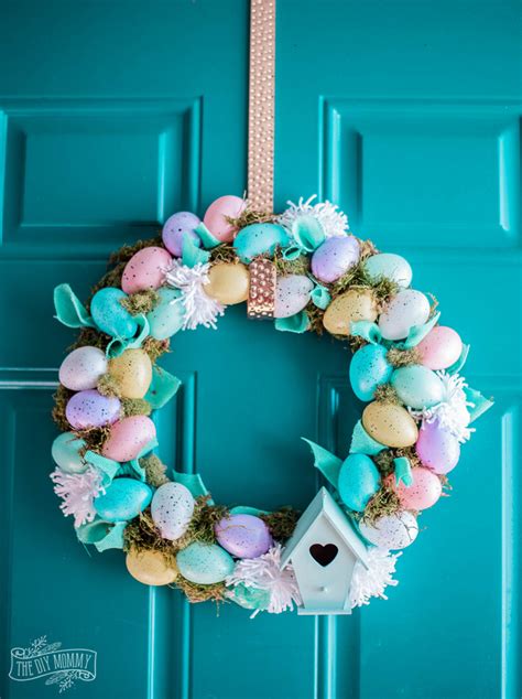Make a Dollar Store Easter Egg Wreath (So Cute & Easy!) | The DIY Mommy