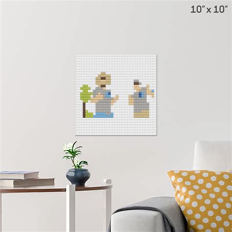 Mrbeast And Mark Rober Wall Poster - Build Your Own with Bricks! - BRIK