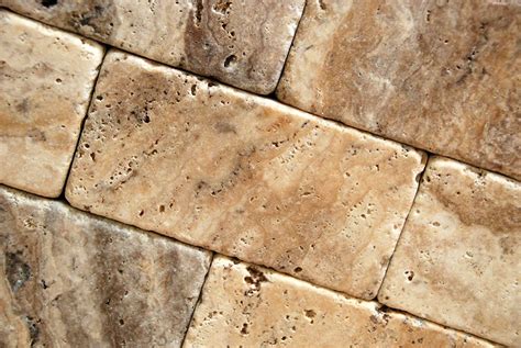 Philadelphia 3 X 6 Travertine Tumbled Brick Tile - Box of 5 sq. ft.