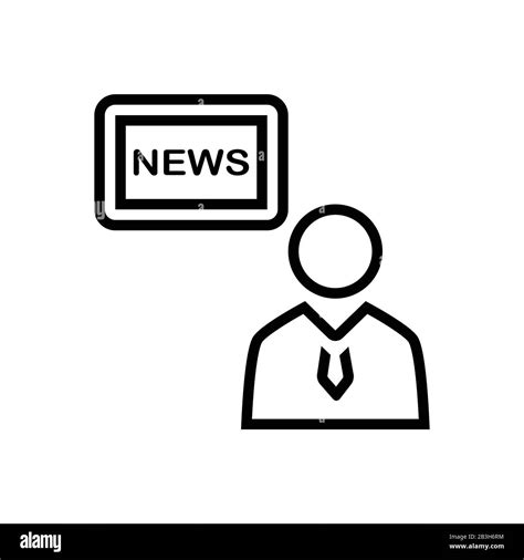 Icon for news ,anchor Stock Vector Image & Art - Alamy