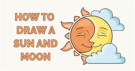 Sun And Moon Drawing Tutorial ~ How To Draw The Sun And Moon Face By Dawn | Dozorisozo